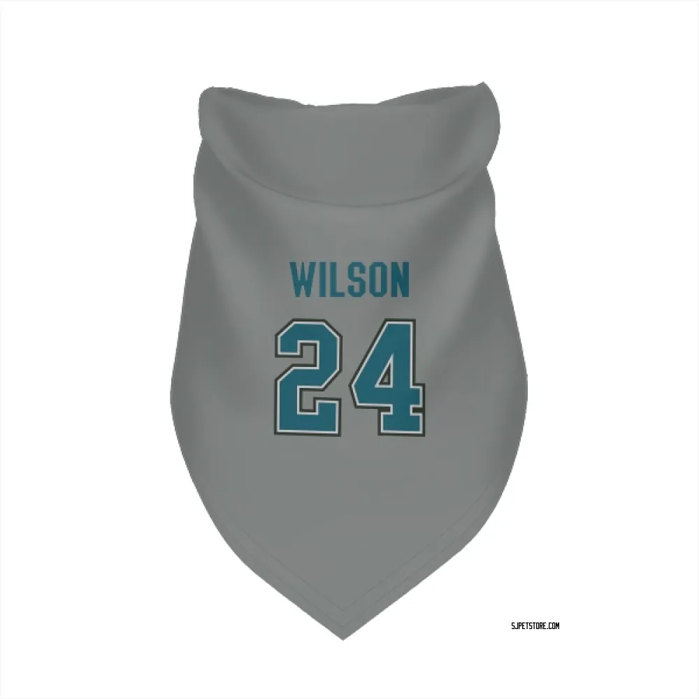 San Jose Sharks Doug Wilson Gray Pet Bandana for Dog & Cat
