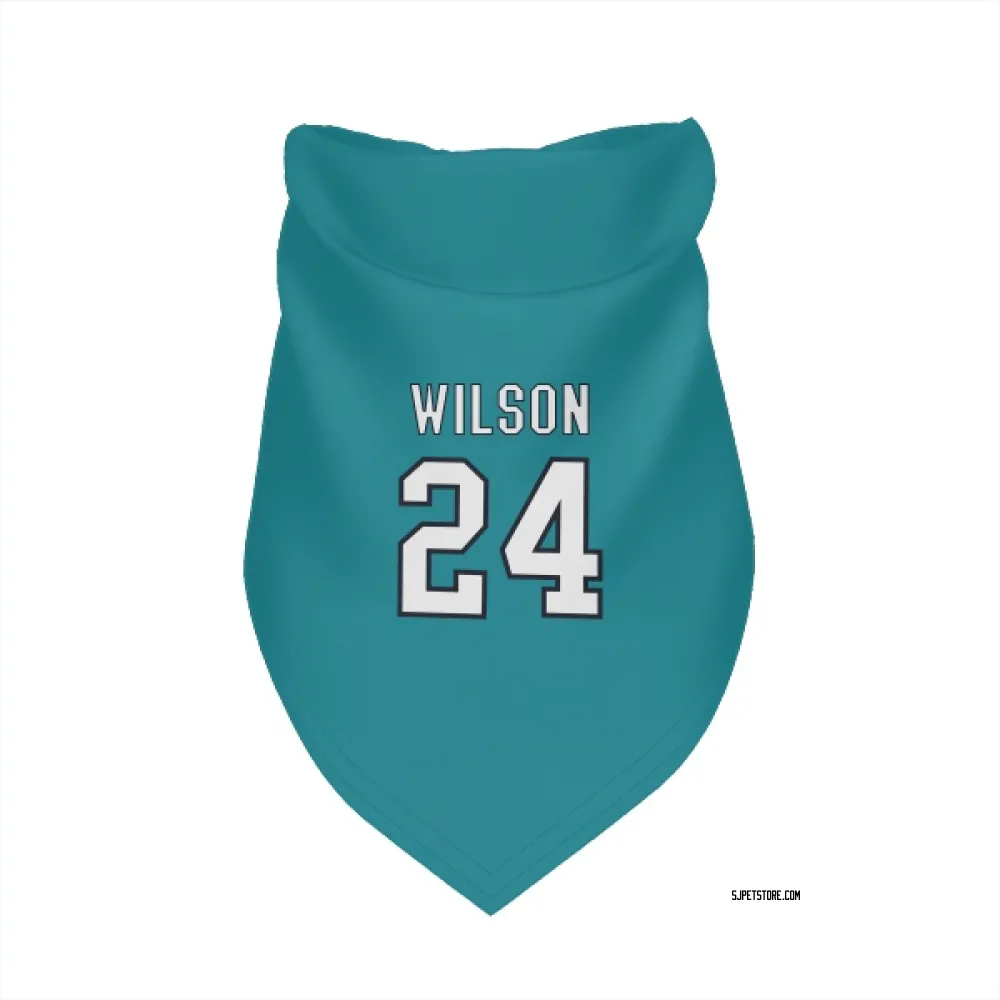 San Jose Sharks Doug Wilson Teal Pet Bandana for Dog & Cat