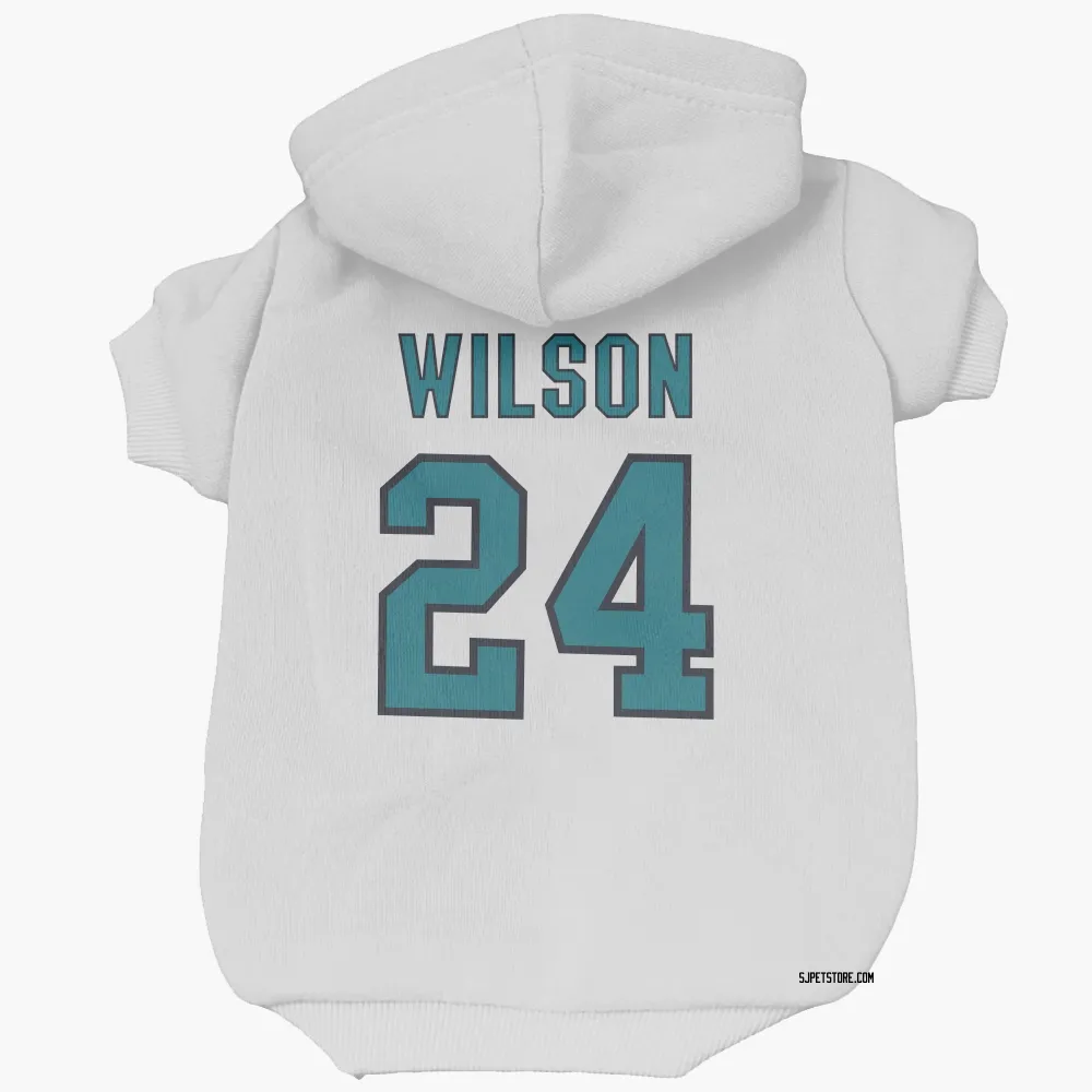 San Jose Sharks Doug Wilson White Pet Hoodie for Dog & Cat
