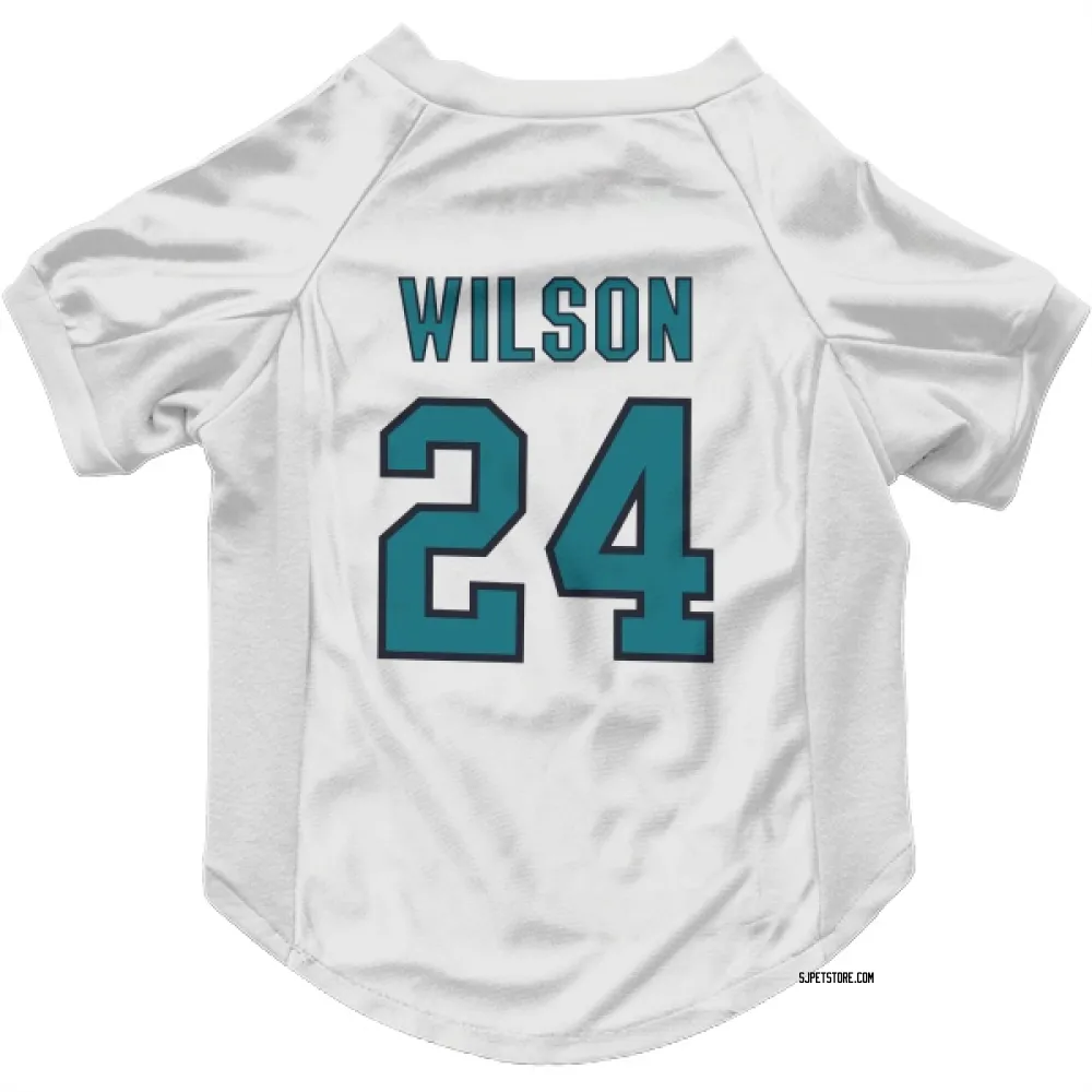 San Jose Sharks Doug Wilson White Pet Jersey for Dog & Cat
