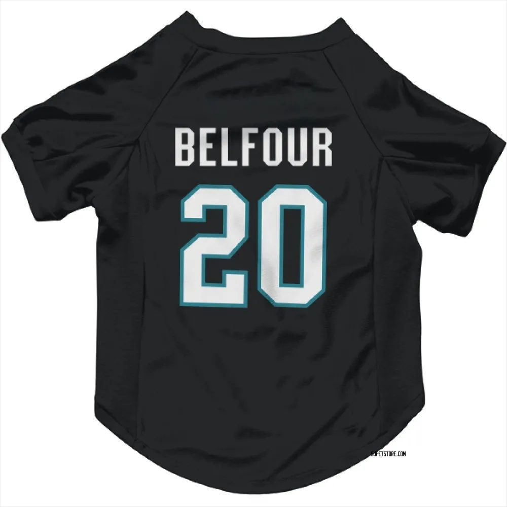 San Jose Sharks Ed Belfour Black Pet Jersey for Dog & Cat