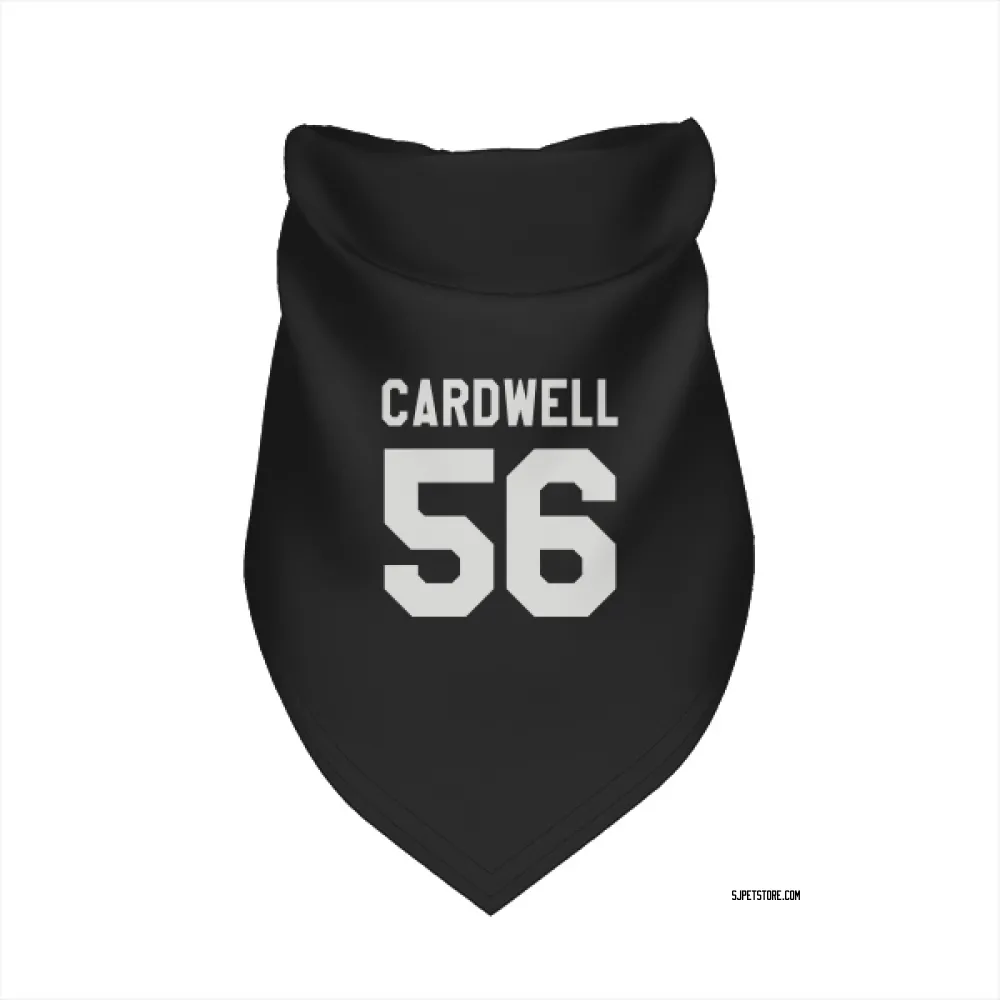 San Jose Sharks Ethan Cardwell Black White Pet Bandana for Dog & Cat