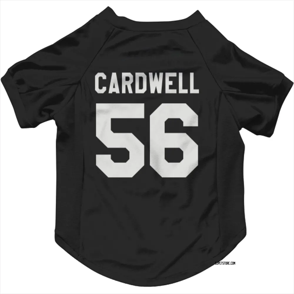 San Jose Sharks Ethan Cardwell Black White Pet Jersey for Dog & Cat