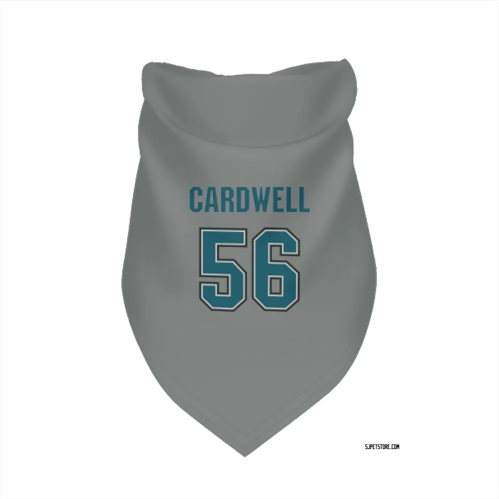 San Jose Sharks Ethan Cardwell Gray Pet Bandana for Dog & Cat