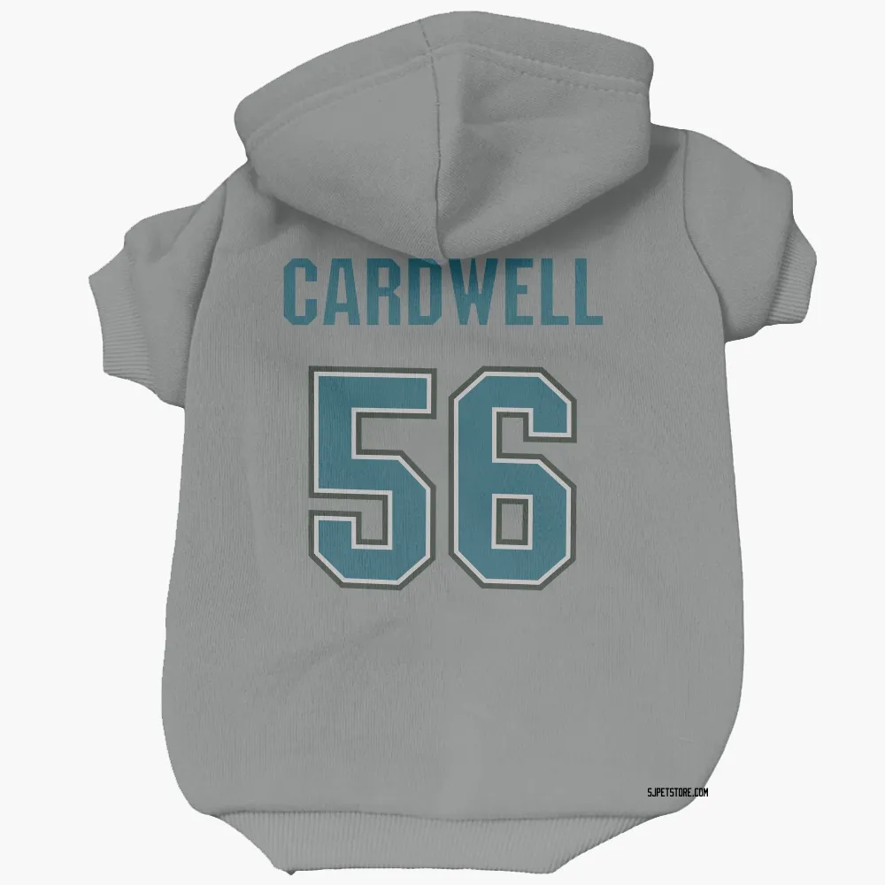 San Jose Sharks Ethan Cardwell Gray Pet Hoodie for Dog & Cat