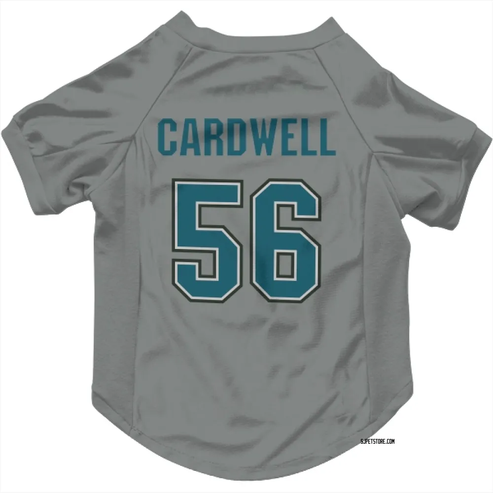 San Jose Sharks Ethan Cardwell Gray Pet Jersey for Dog & Cat