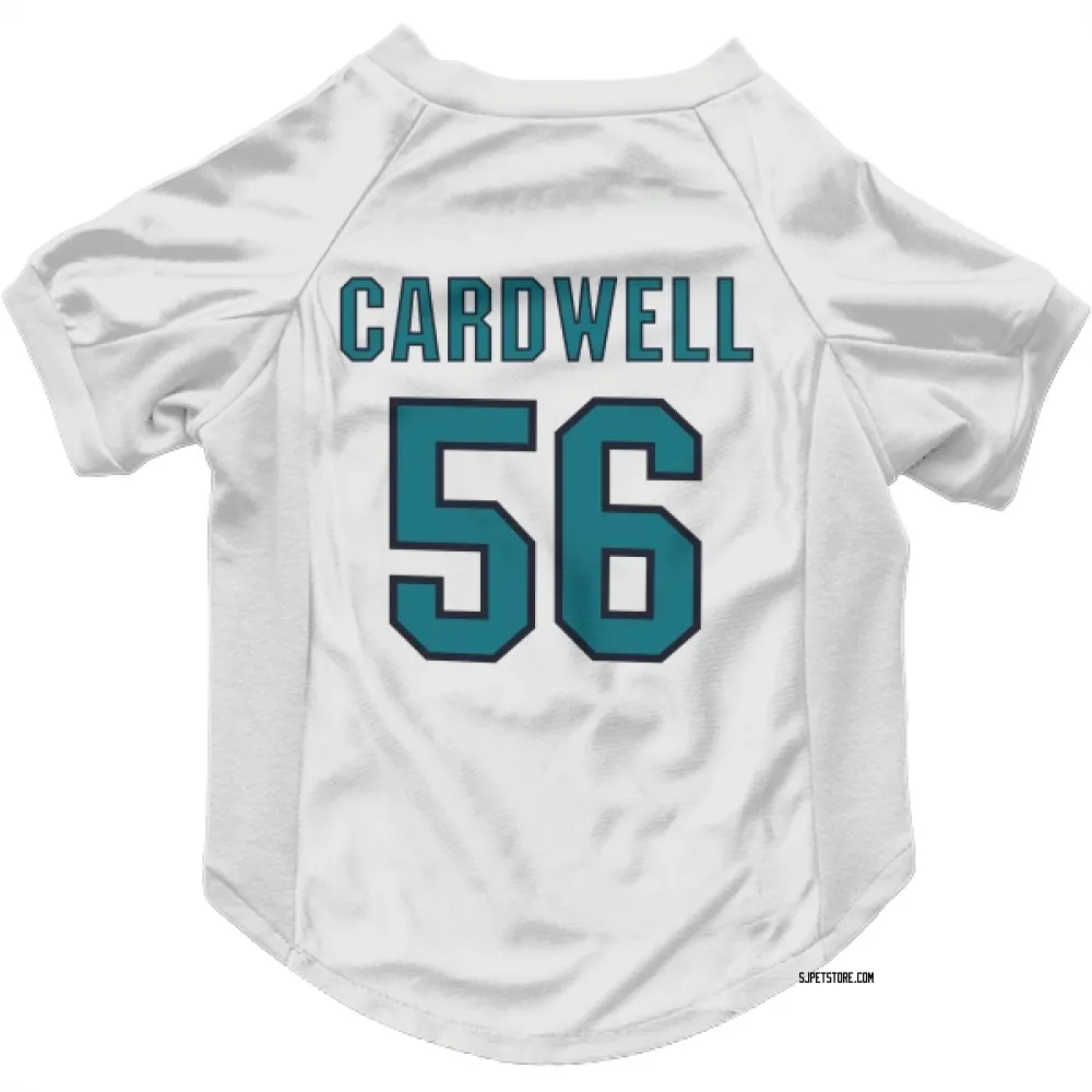 San Jose Sharks Ethan Cardwell White Pet Jersey for Dog & Cat