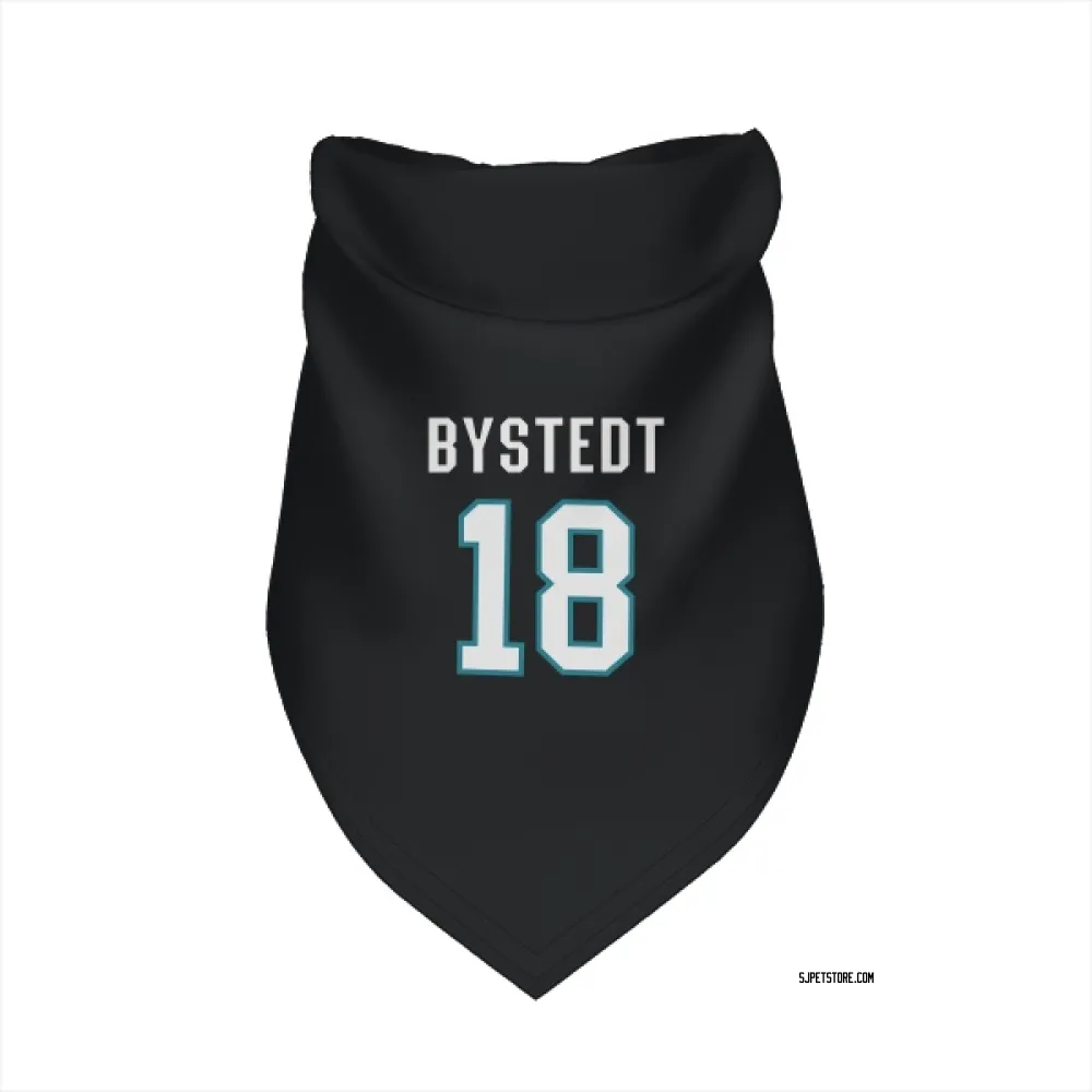 San Jose Sharks Filip Bystedt Black Pet Bandana for Dog & Cat