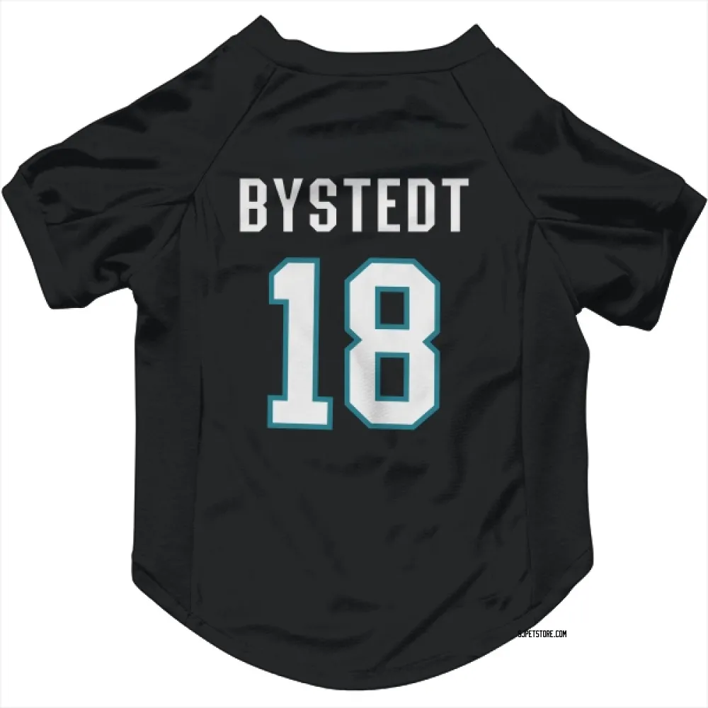 San Jose Sharks Filip Bystedt Black Pet Jersey for Dog & Cat