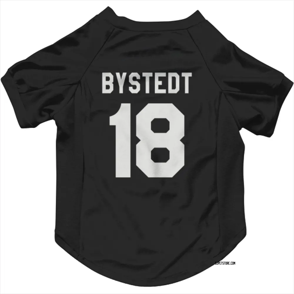 San Jose Sharks Filip Bystedt Black White Pet Jersey for Dog & Cat