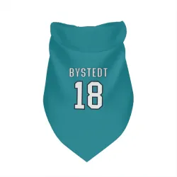 San Jose Sharks Filip Bystedt Teal Pet Bandana for Dog & Cat
