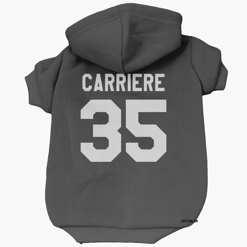 San Jose Sharks Gabriel Carriere Black White Pet Hoodie for Dog & Cat
