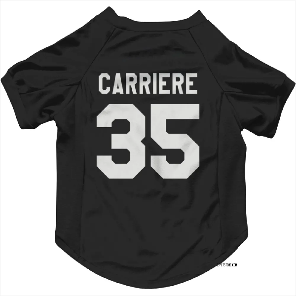 San Jose Sharks Gabriel Carriere Black White Pet Jersey for Dog & Cat