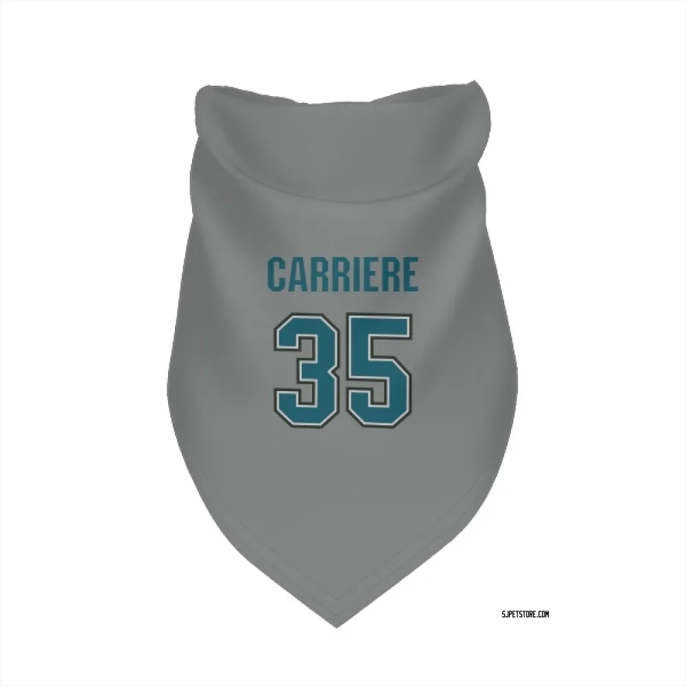 San Jose Sharks Gabriel Carriere Gray Pet Bandana for Dog & Cat
