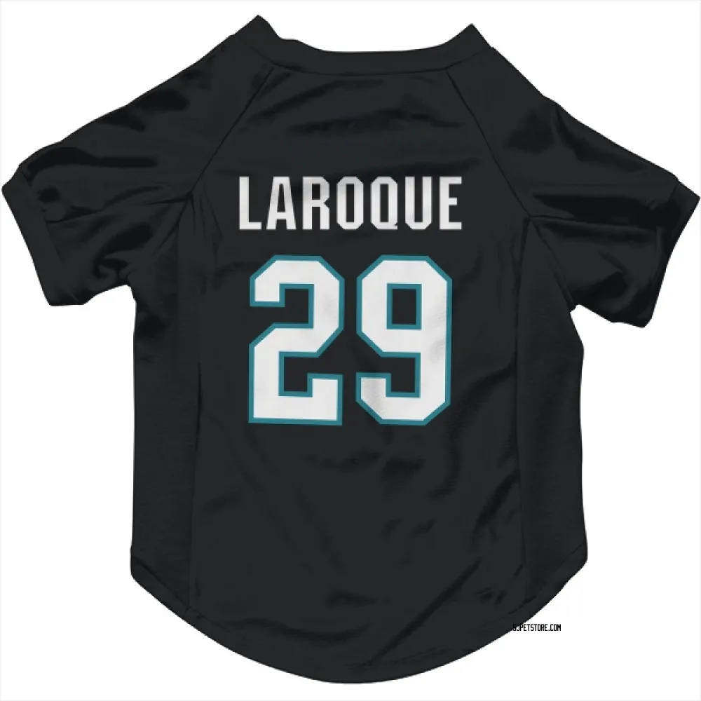 San Jose Sharks Gannon Laroque Black Pet Jersey for Dog & Cat