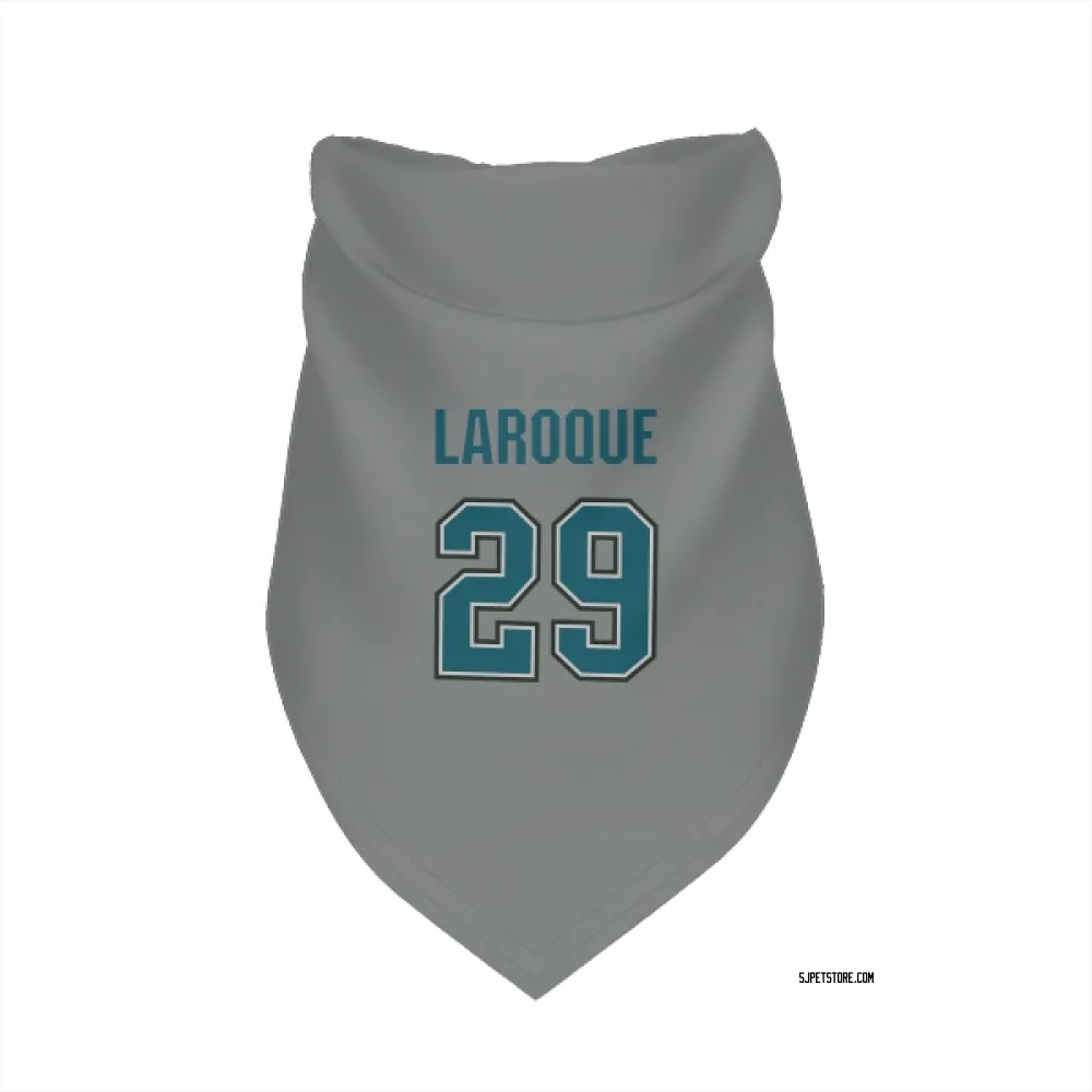 San Jose Sharks Gannon Laroque Gray Pet Bandana for Dog & Cat
