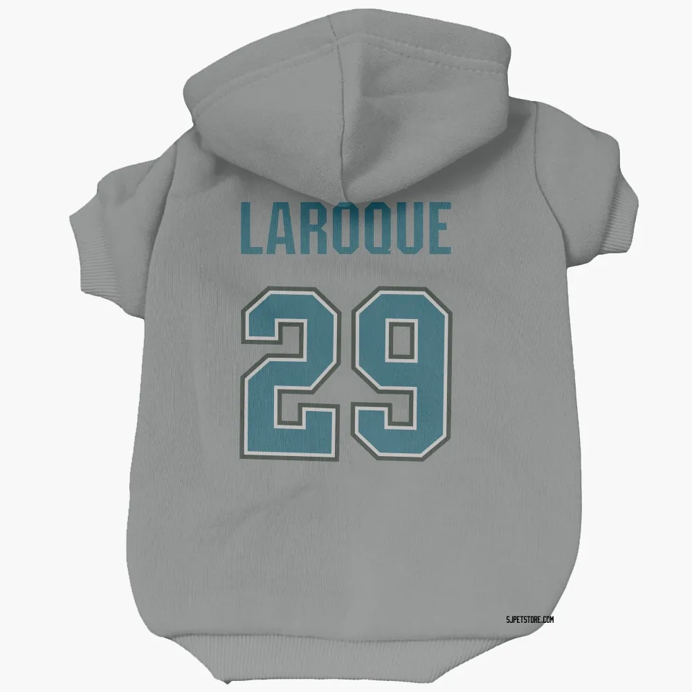 San Jose Sharks Gannon Laroque Gray Pet Hoodie for Dog & Cat