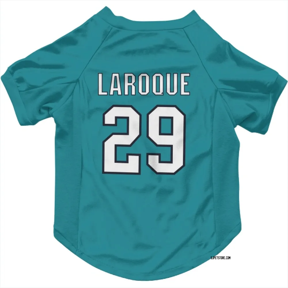 San Jose Sharks Gannon Laroque Teal Pet Jersey for Dog & Cat