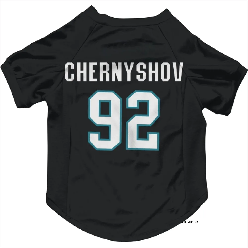 San Jose Sharks Igor Chernyshov Black Pet Jersey for Dog & Cat