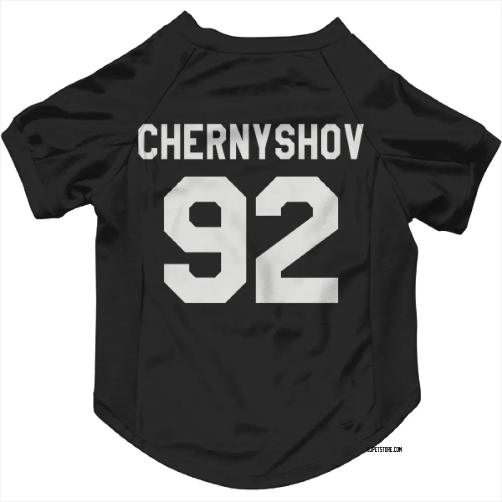 San Jose Sharks Igor Chernyshov Black White Pet Jersey for Dog & Cat
