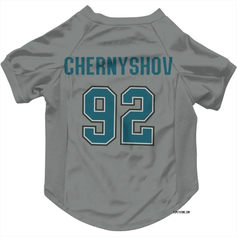 San Jose Sharks Igor Chernyshov Gray Pet Jersey for Dog & Cat