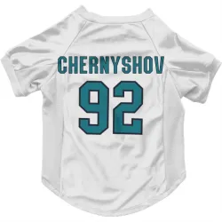 San Jose Sharks Igor Chernyshov White Pet Jersey for Dog & Cat