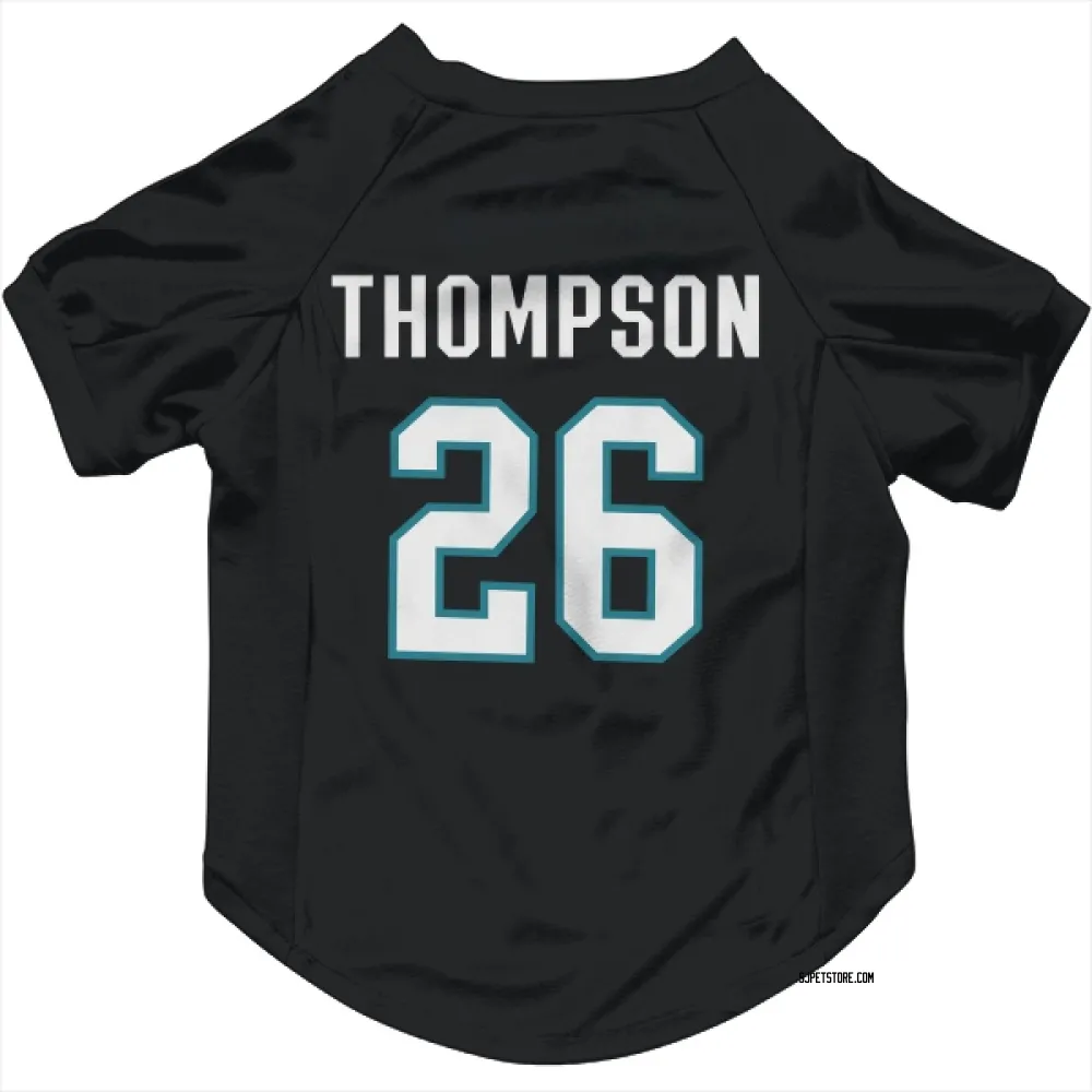 San Jose Sharks Jack Thompson Black Pet Jersey for Dog & Cat