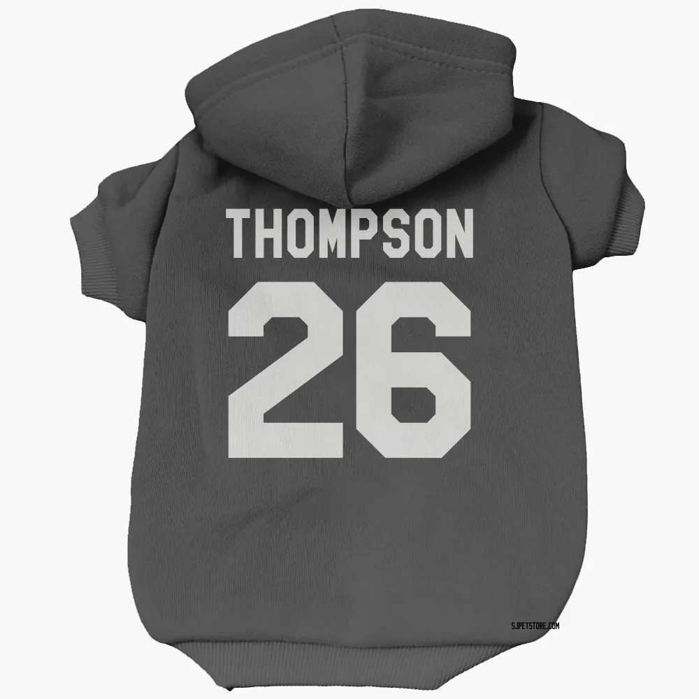 San Jose Sharks Jack Thompson Black White Pet Hoodie for Dog & Cat