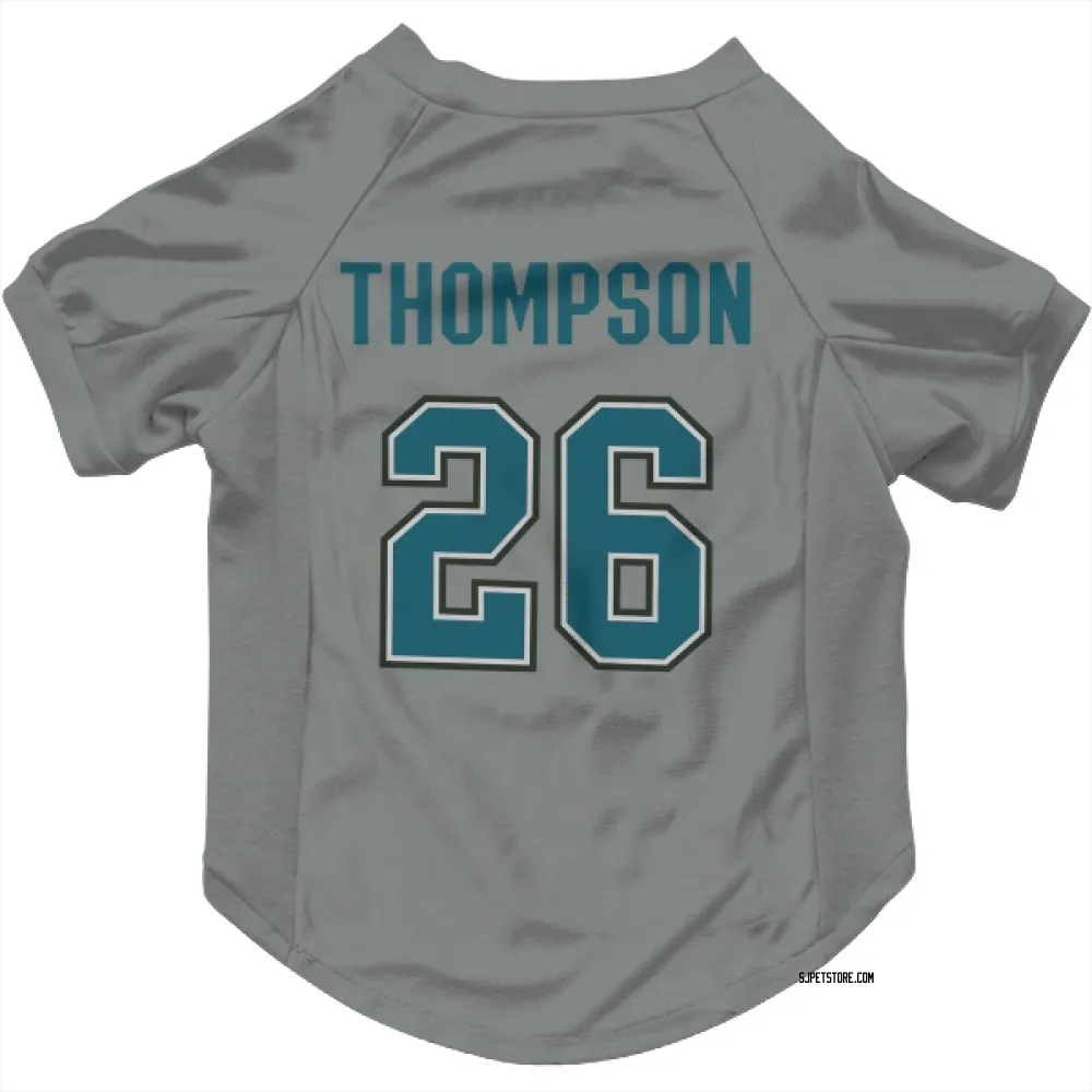 San Jose Sharks Jack Thompson Gray Pet Jersey for Dog & Cat