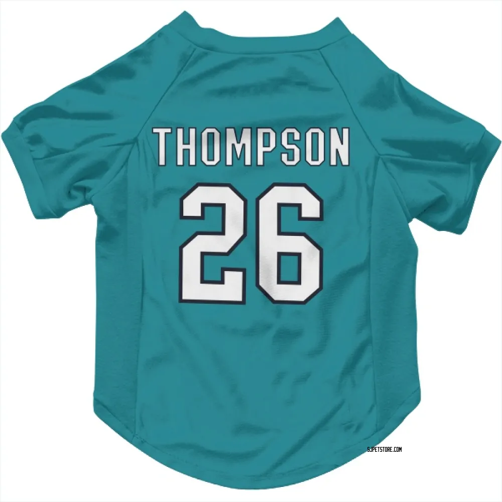 San Jose Sharks Jack Thompson Teal Pet Jersey for Dog & Cat