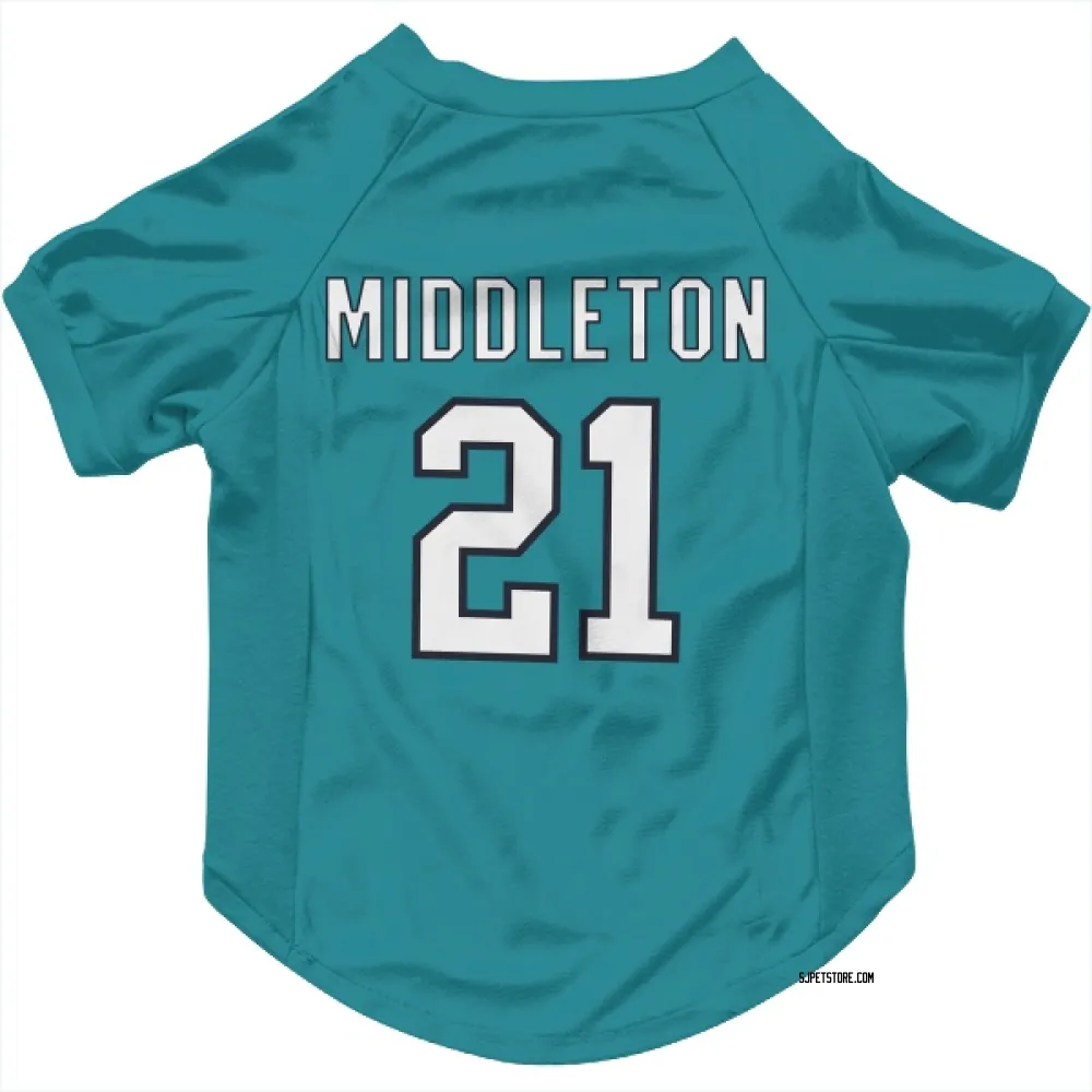 San Jose Sharks Jacob Middleton Teal Pet Jersey For Dog Cat San Jose Store