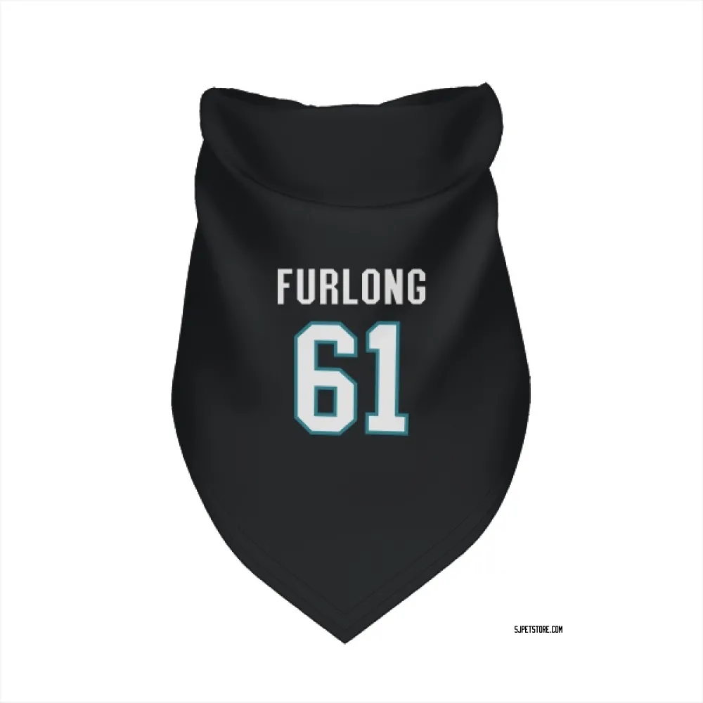 San Jose Sharks Jake Furlong Black Pet Bandana for Dog & Cat