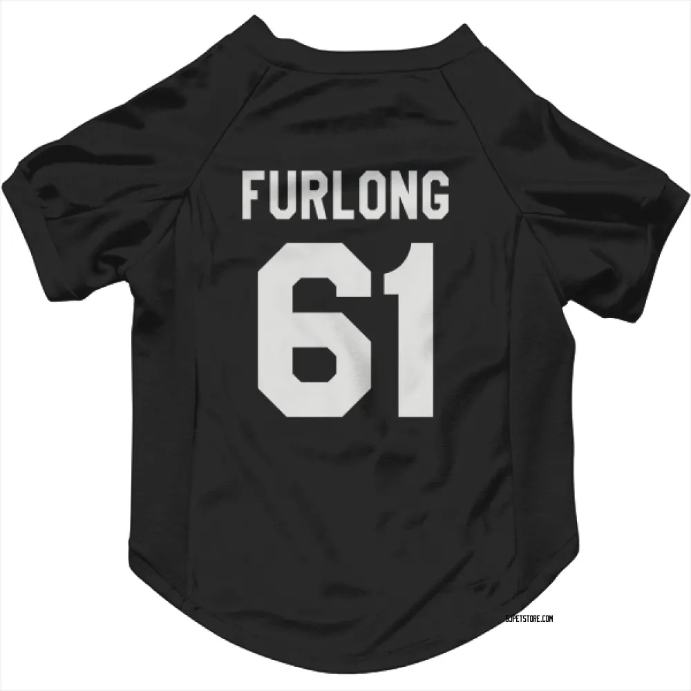 San Jose Sharks Jake Furlong Black White Pet Jersey for Dog & Cat