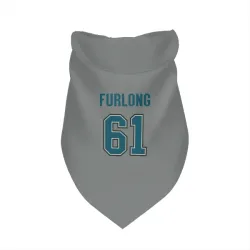 San Jose Sharks Jake Furlong Gray Pet Bandana for Dog & Cat