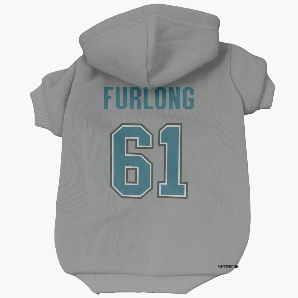 San Jose Sharks Jake Furlong Gray Pet Hoodie for Dog & Cat