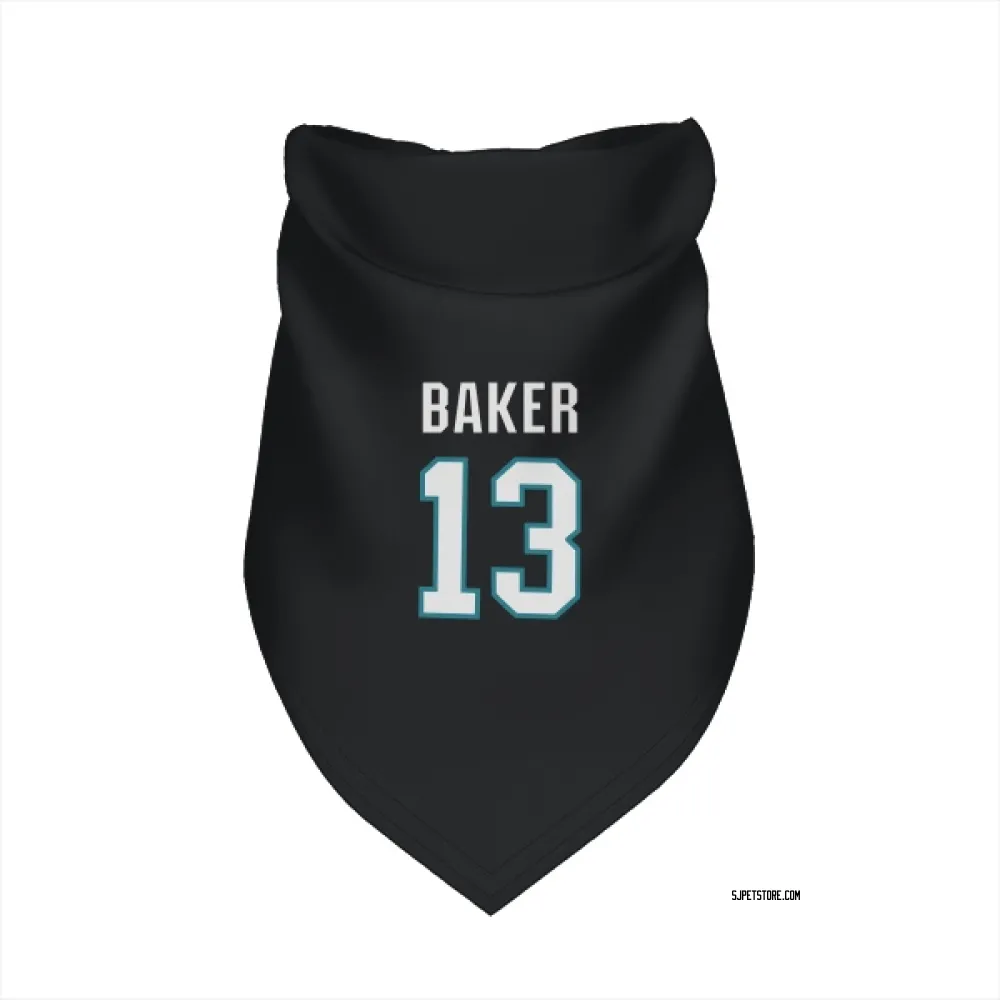 San Jose Sharks Jamie Baker Black Pet Bandana for Dog & Cat