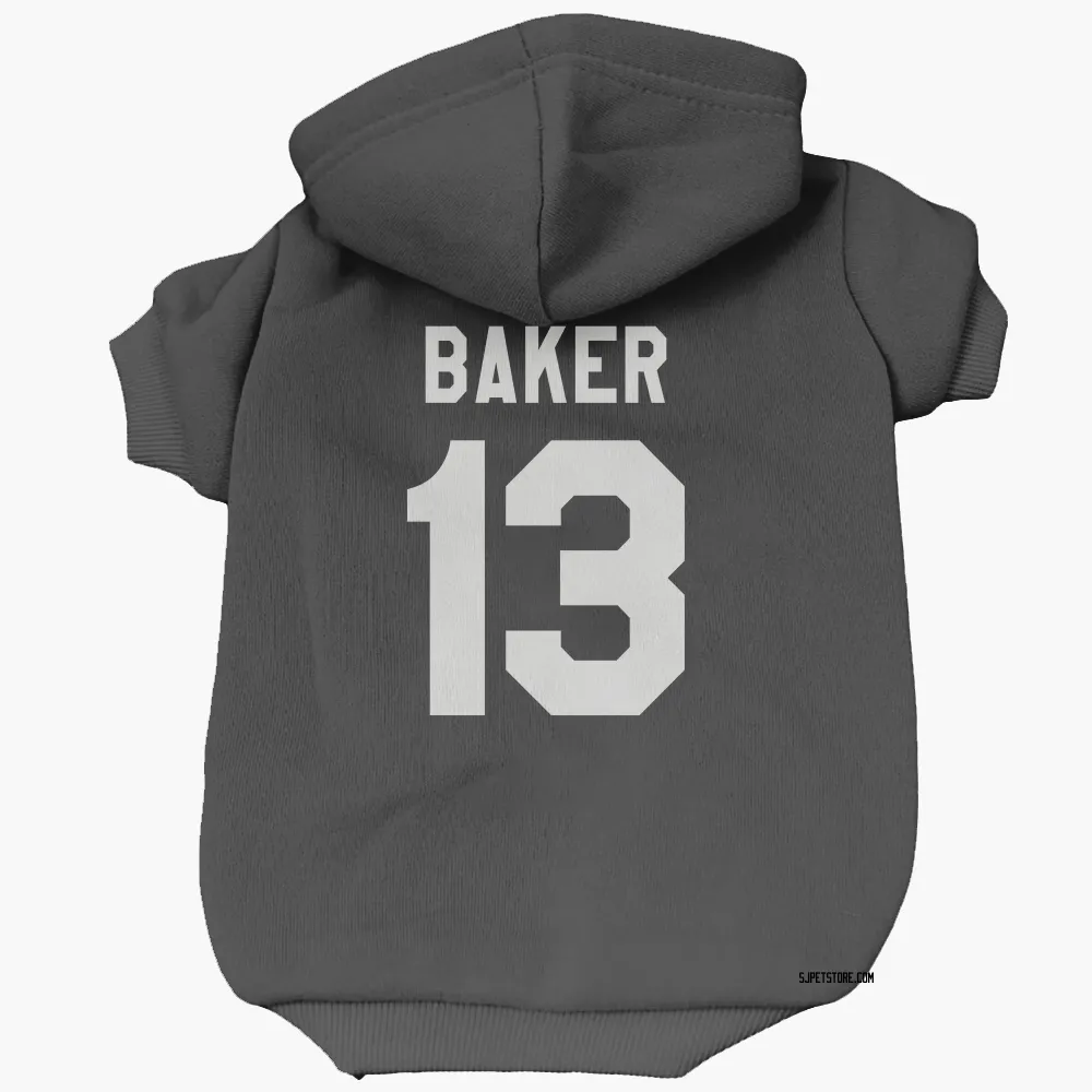 San Jose Sharks Jamie Baker Black White Pet Hoodie for Dog & Cat