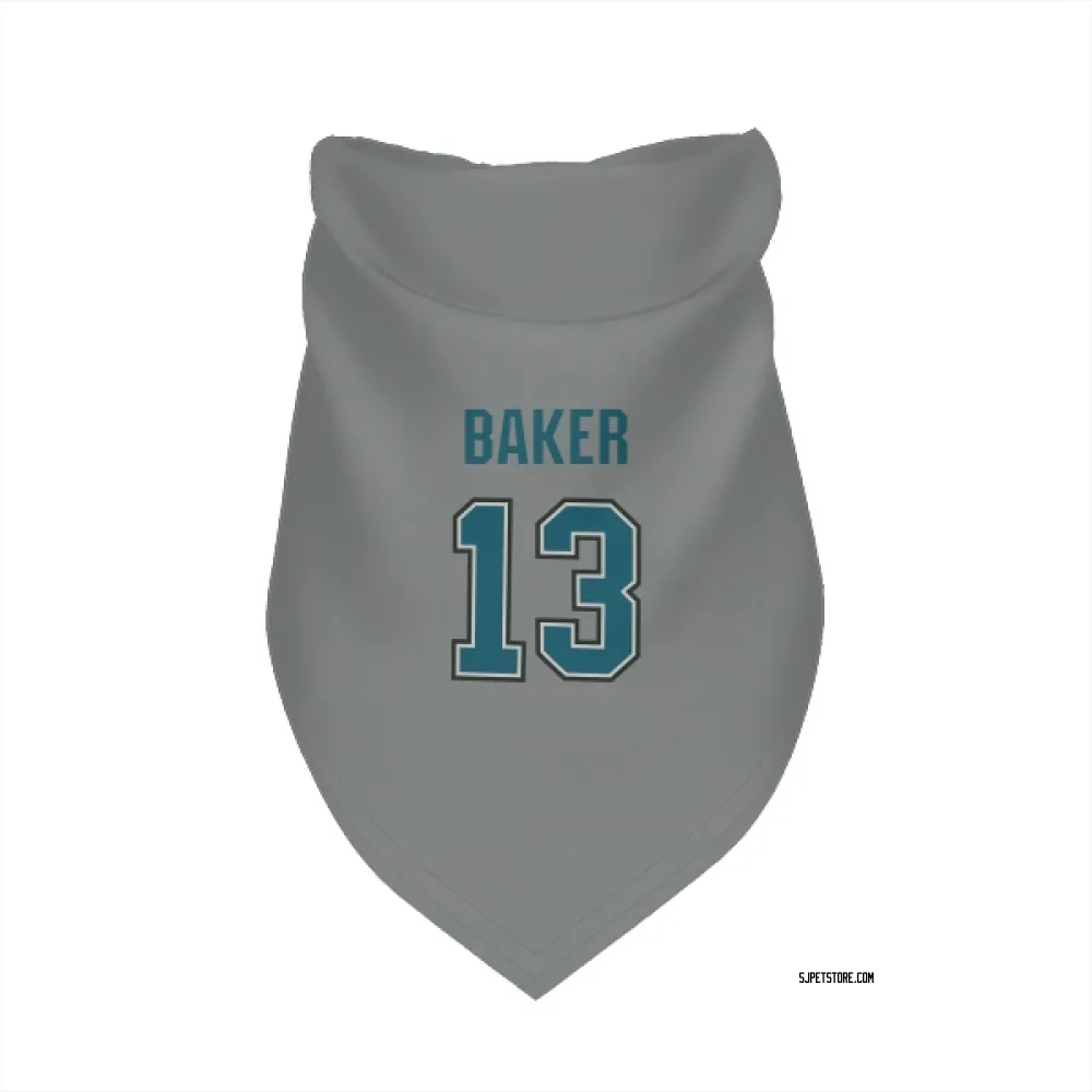 San Jose Sharks Jamie Baker Gray Pet Bandana for Dog & Cat