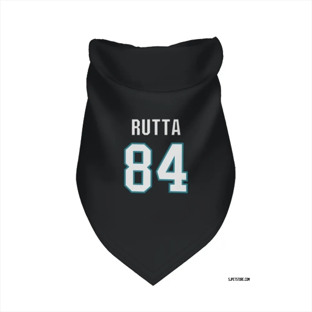 San Jose Sharks Jan Rutta Black Pet Bandana for Dog & Cat