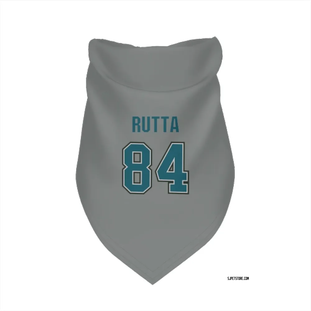 San Jose Sharks Jan Rutta Gray Pet Bandana for Dog & Cat