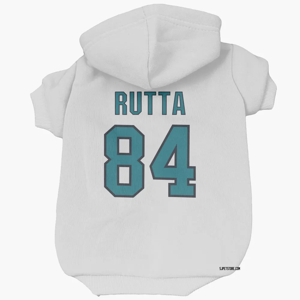 San Jose Sharks Jan Rutta White Pet Hoodie for Dog & Cat