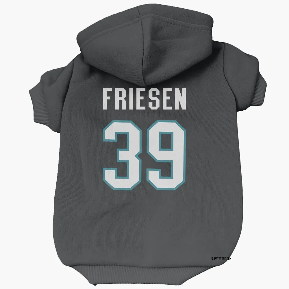 San Jose Sharks Jeff Friesen Black Pet Hoodie for Dog & Cat
