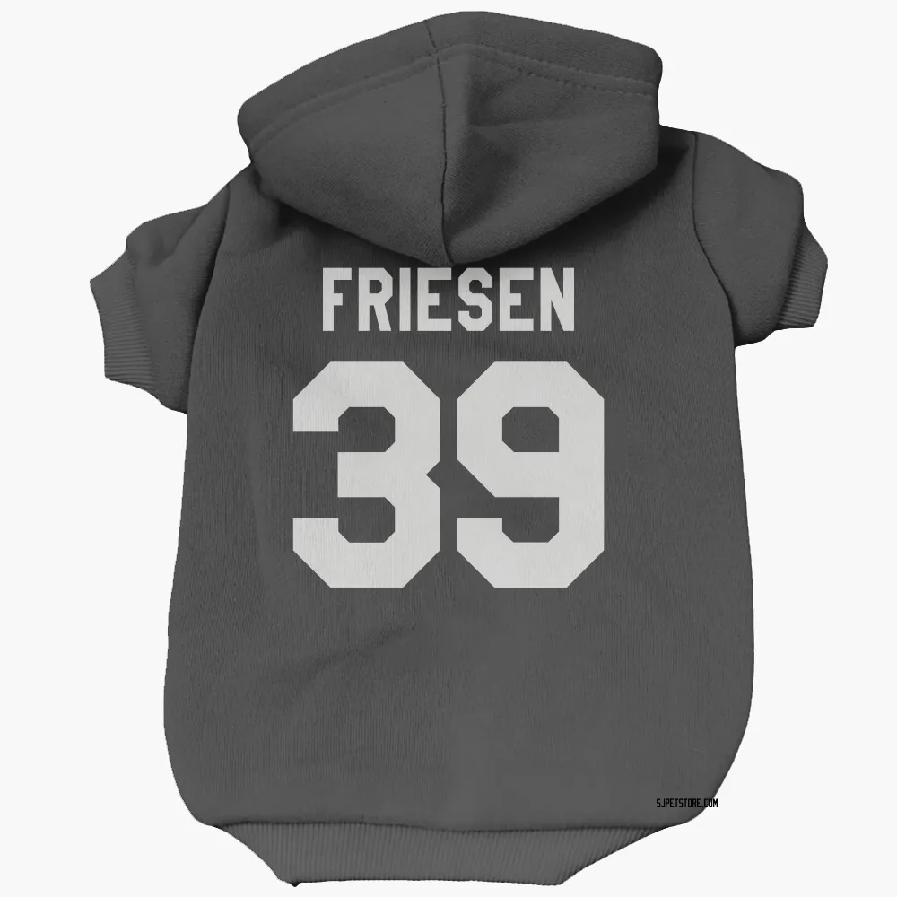 San Jose Sharks Jeff Friesen Black White Pet Hoodie for Dog & Cat
