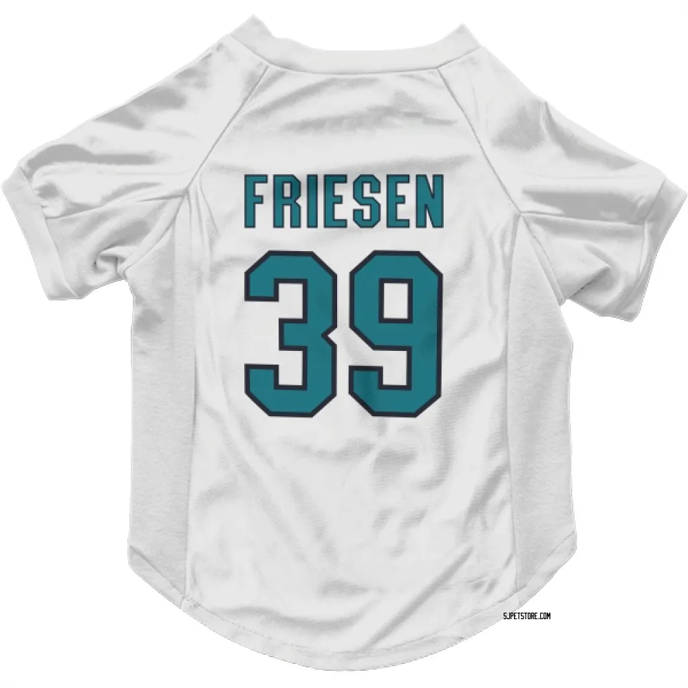 San Jose Sharks Jeff Friesen White Pet Jersey for Dog & Cat