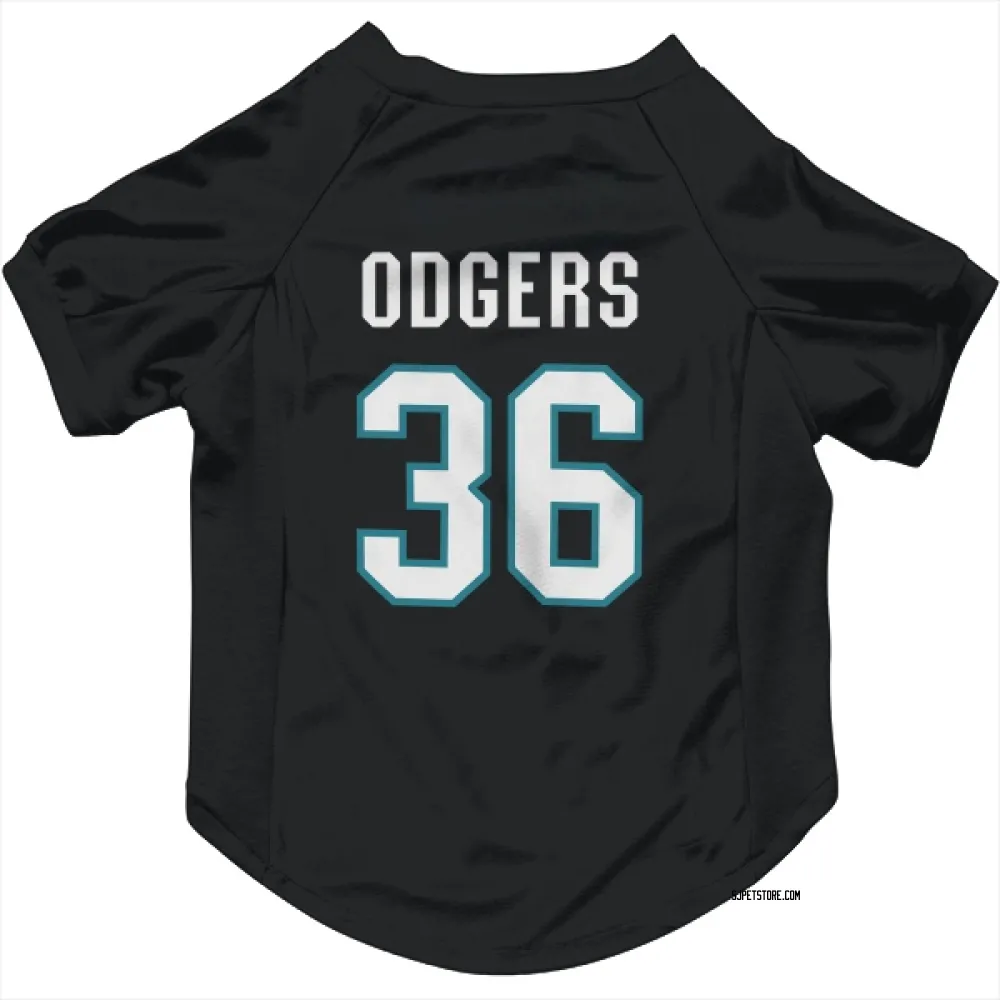 San Jose Sharks Jeff Odgers Black Pet Jersey for Dog & Cat