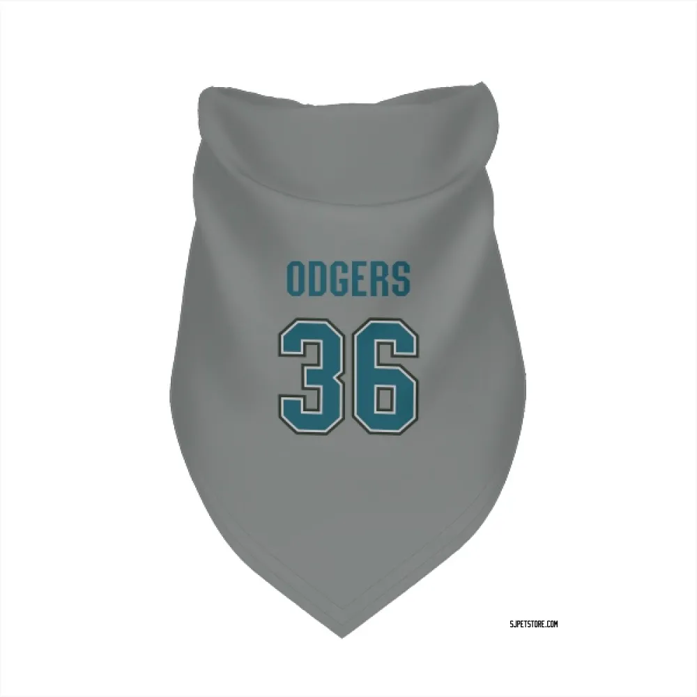 San Jose Sharks Jeff Odgers Gray Pet Bandana for Dog & Cat