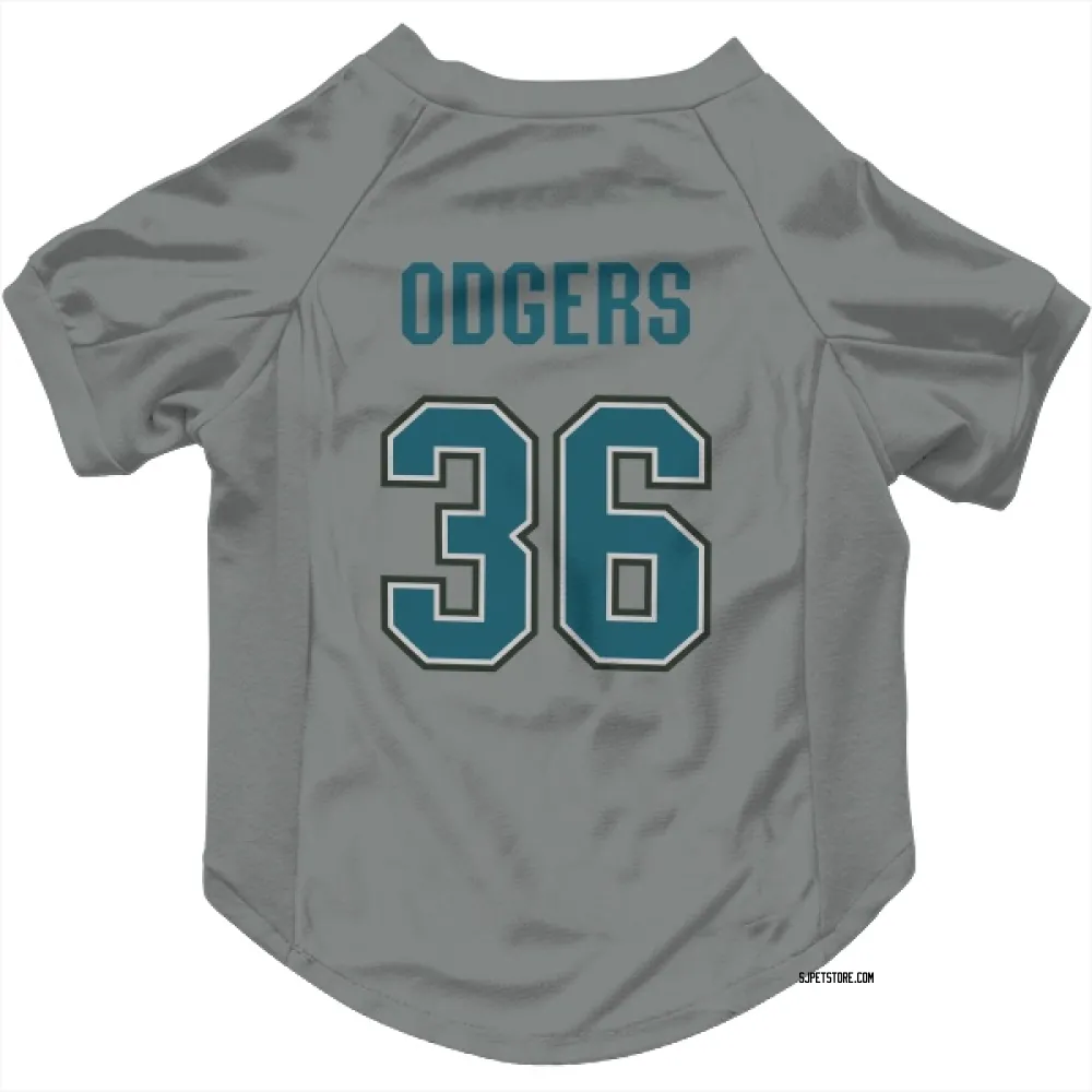San Jose Sharks Jeff Odgers Gray Pet Jersey for Dog & Cat