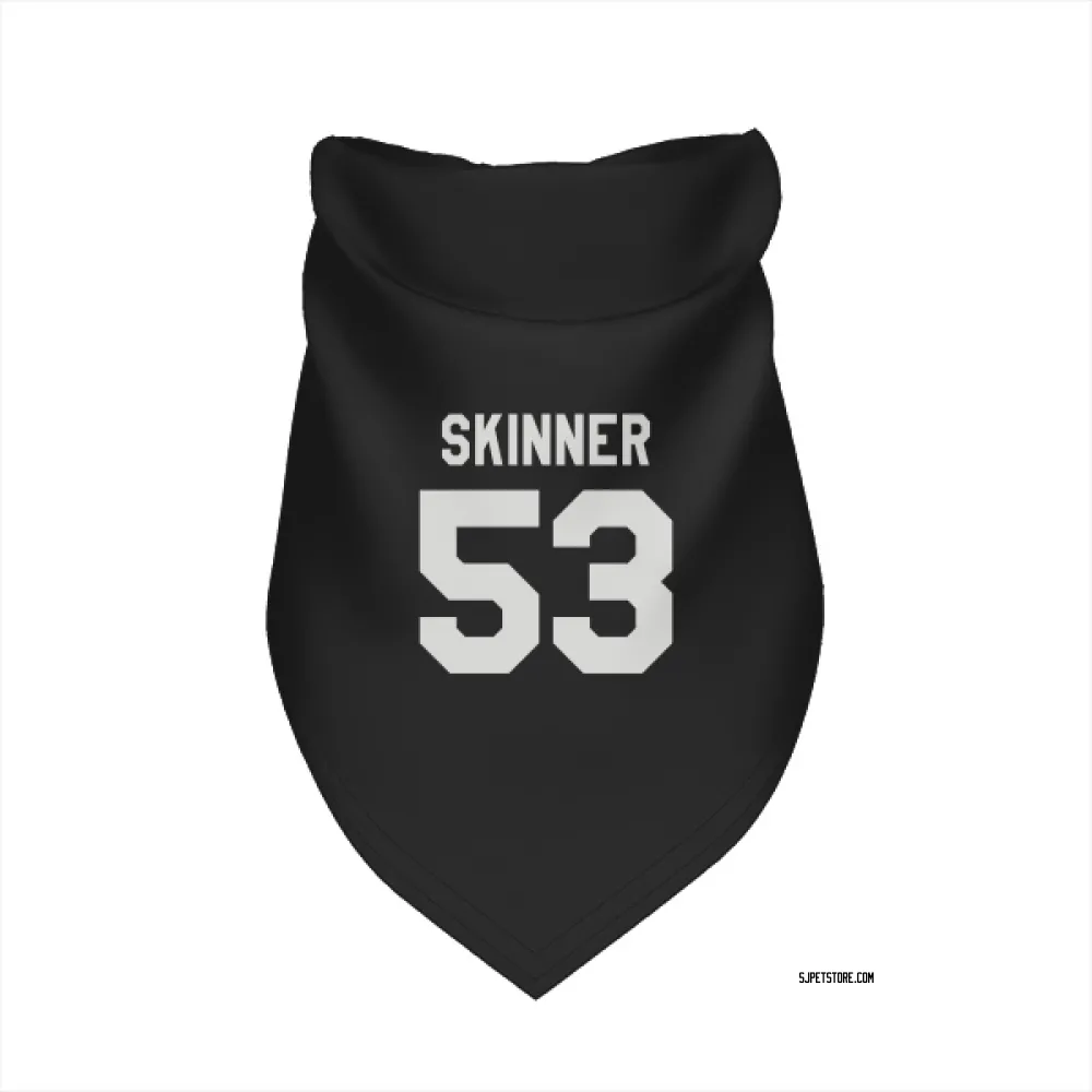 San Jose Sharks Jeff Skinner Black White Pet Bandana for Dog & Cat