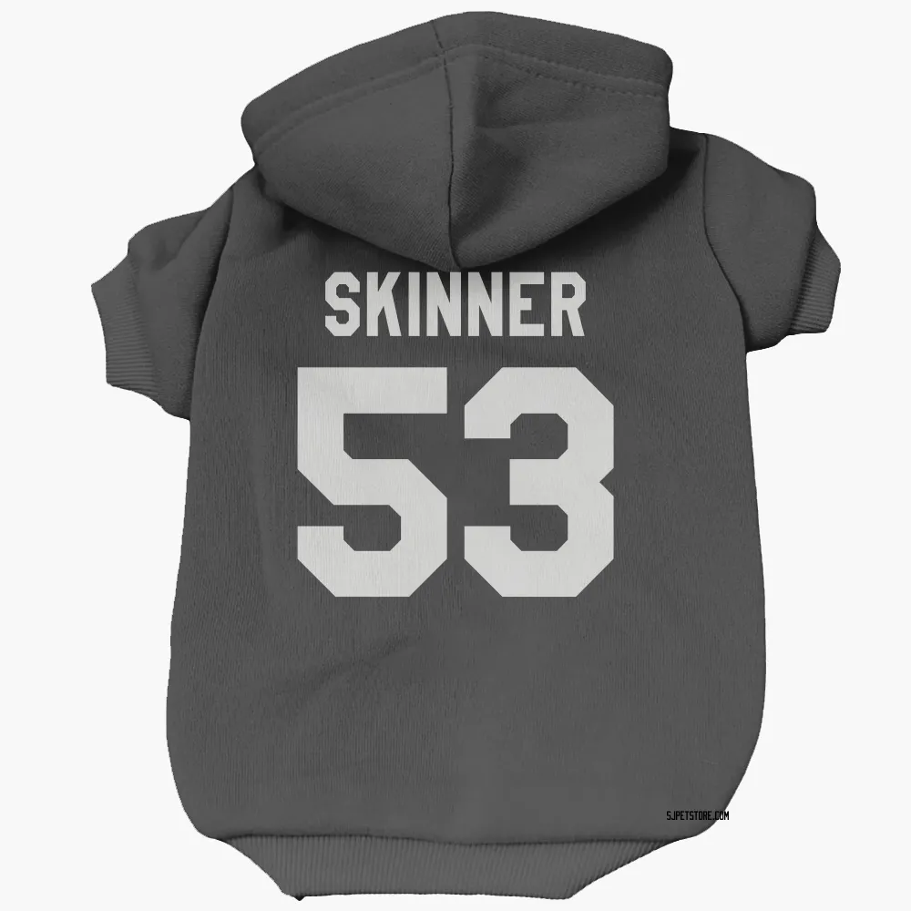 San Jose Sharks Jeff Skinner Black White Pet Hoodie for Dog & Cat