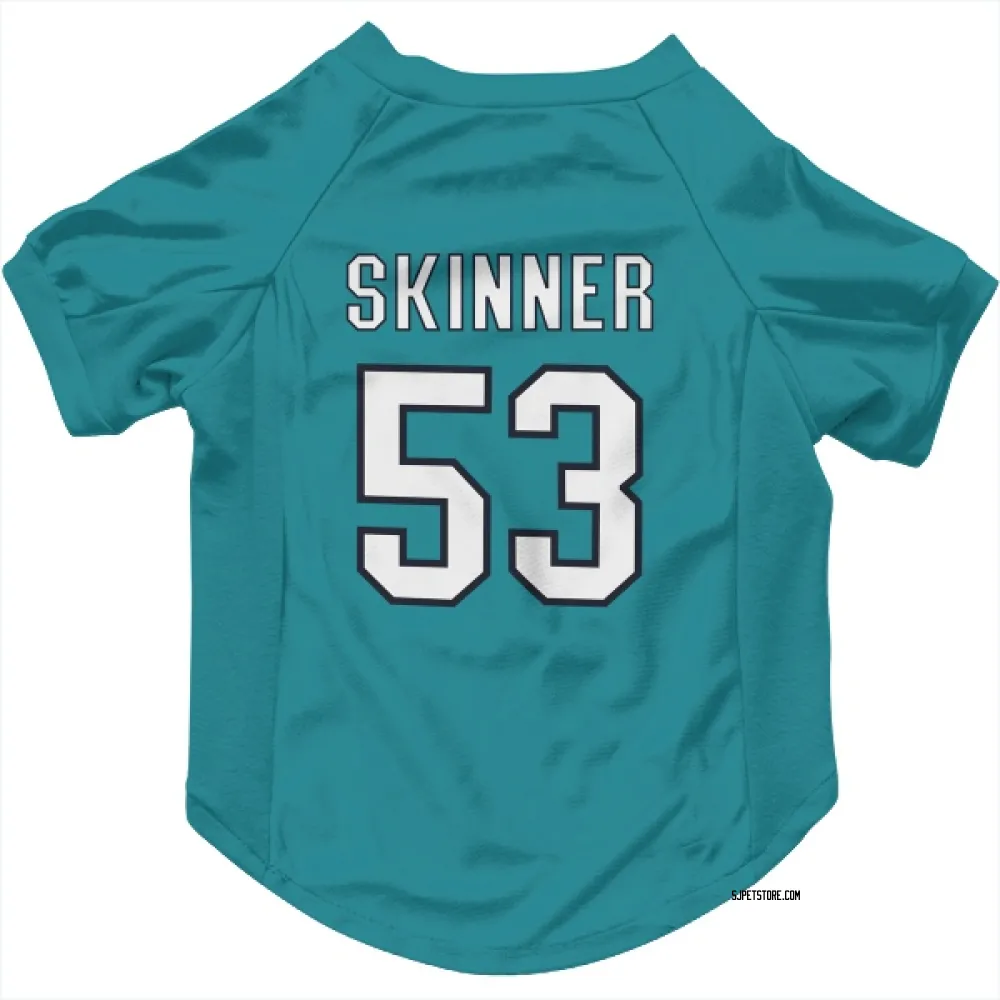 San Jose Sharks Jeff Skinner Teal Pet Jersey for Dog & Cat